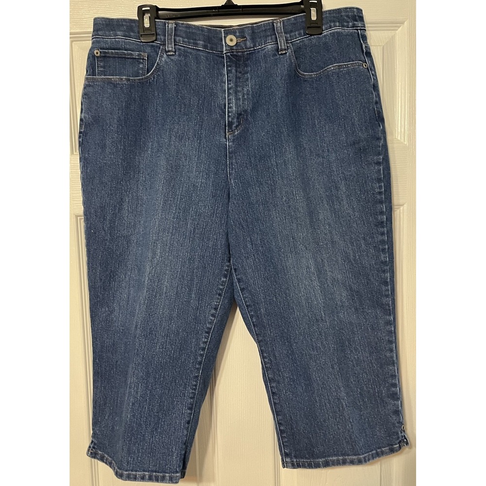 Christopher & Banks Blue Denim Capris